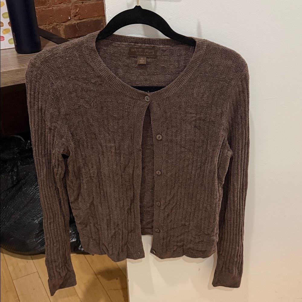 Barefoot Dreams Chocolate Cardigan Sweater